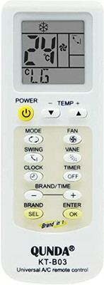 LUNAGARIYA AC Remote No.8, Compatible with  AC Remote Control UNIVERSAL Remote Controller(White)