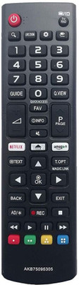 hybite LG Compatible Remote for LED LCD 4K UHD Smart TV with prime Netflix Functions works with Magic LED / UHD Remote Controller(Black)