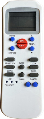 MechFox AC Remote Air Conditioner Remote Compatible with Split and Window AC Remote |AC-82A| CARRIER NEW MODEL Remote Controller(White)