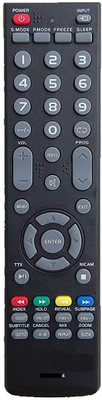 Nij 4 TV Remote Compatible For LED LCD TV Remote Control With NICAM Function MITASHI Remote Controller(Black)