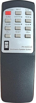 V4 Gadgets YY HT PH-43 Philips Remote Controller(Black)
