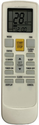 mumax AC Remote No. Crom-213, Compatible/Replacement AC Remote Control Croma Remote Controller(White)
