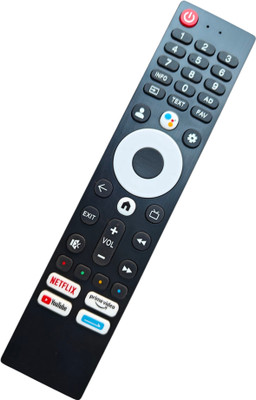 Ehop Compatible remote control for Smart TV LED TV with Voice Search function Lloyd Remote Controller(Black)