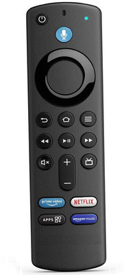 Trust Edge Fire-Stick AMZ Fire Tv Stick 3rd Gen with Voice(Pairing Manual Will be Back Side Remote ) Fire Stick Remote Remote Controller(Black)