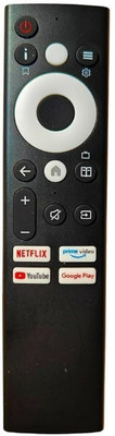 Tke UNIVERSAL Sansui Google Tv Remote JSW43ASUHD JSW50GSUHD JSW65ASUHDFF for Smart 4K UHD HD UNIVERSAL Remote Controller(Black)