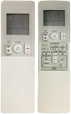 2fortheroad 222035 AC Air Conditioner Compatible (Exactly Same Keys Will Work) DAIKIN Remote Controller(White, Black)