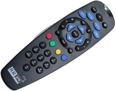 ERHIndia Compatible and Suitable Remote Sky Set up Box Remote for tv and tata Sky Tata sky Remote Controller(Black)
