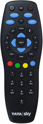 Diikon Tata Sky Setop Box Genuine tata sky Tata Sky Setop Box, Tata Sky HD Remote Controller(Black)