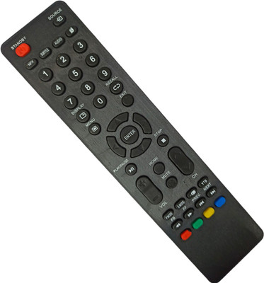 Ehop Remote Control for  LED LCD Smart TV Impex Remote Controller(Black)