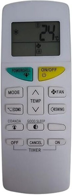shoppinerz Remote Compatible for  Inverter Split & Window AC Re 1 Ton 1.5 Ton 2ton Daikin Remote Controller(White)