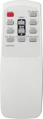 HDF Replacement Remote Control Compatible for Whirlpool Magic cool(Remote No-120A)-Please Match The Image With Your Old Remote Whirlpool Magicool AC Remote Controller(White)