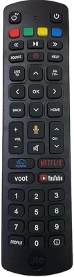 Tech Vibes Jio set Top Box Remote Control Compatible for jio Fiber Set Top Box with Voice Control Function. JIO Remote Controller(Black)