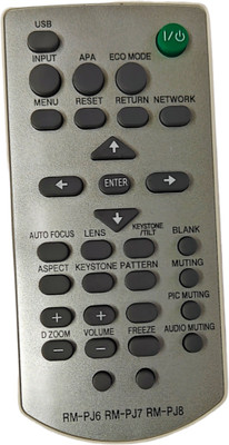Ehop Universal Compatible Remote Control For Projectors RM-PJ6 SONY Remote Controller(Black)