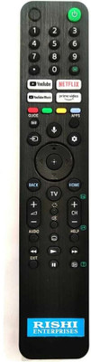 RISHI ENTERPRISES COMPATIBLE FOR SMART TV REMOTE WITH VOICE COMMAND AND BLUETOOTH FETURE . 1690 SONY Remote Controller(Black)