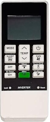 HDF Replacement Remote Control Compatible for Hitachi AC Remote (Remote No-168D) AC Remote Control Compatible for Hitachi Split/Window AC |HF-262 Hitachi AC Remote-Please Match the Image With old Remote Controller(Black)