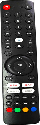 Ehop EL-CL Compatible Remote control for Smart VR TV (Without voice Control) Clarion ECO Remote Controller(Black)