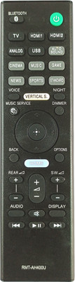 LipiWorld RMT-AH400U AV System Soundbar Remote Control Compatible For  Sony AV Remote Controller(Black)