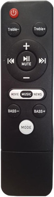 BhalTech Home Theater System (MODE) Remote Control Compatible For  Boat Soundbar Remote Controller(Black)