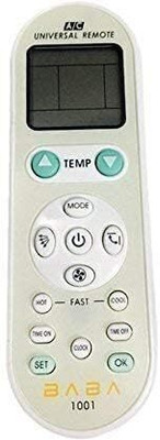 Tech Vibes Baba Ac Remote 2001 Compatible with Baba 2001 Universal AC Remote Control,Daikin,Hitachi Baba Ac Remote Remote Controller(White)