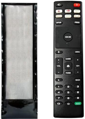 LUNAGARIYA Compatible with  Control Vise LED TV Remote Remote Controller(Black)