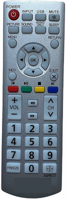 HDF Remote Control Compatible For  LCD/LED TV. UNI401 Sanyo Remote Controller(Silver)