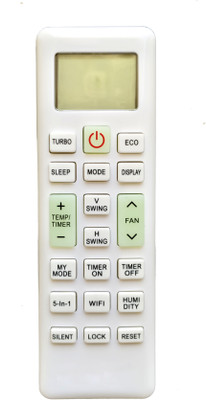 LipiWorld VE-253 (5-in-1 WIFI) AC Remote Control Compatible For  Lloyd AC Remote Controller(Grey)