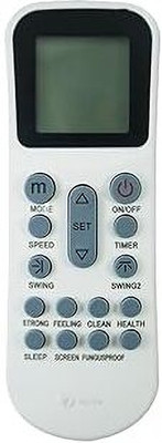 Tech Vibes Model No:- 125 Ac Remote Compatible for Godrej Lloyd  Ac Remote Blue Star Remote Controller(White)