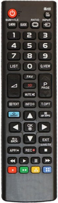 VIRERA Remote No. URC122 Compatible for  LCD/LED/3D Plasma TV Remote Control LG Remote Controller(Black)