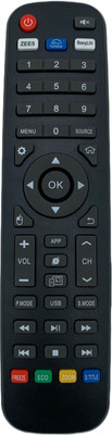 NixGlobal ZEE5 DISNEY FUNTION Remote Compatible with AKAI / HYUNDAI SMART LED LCD TV Remote Controller(Black)