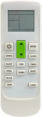 HDF Non Backlight Remote Compatible for Bluestar AC (172-LGHT) without Backlight Bluestar AC Remote Controller(White)