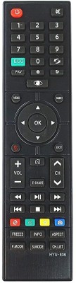 BhalTech HYU-836 Led LCD Remote Compatible for  Hyundai TV Remote Controller(Black)