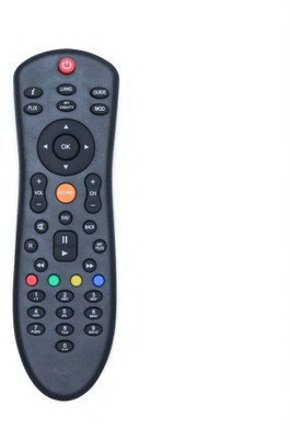 MBL  Compatible with All  SD/HD DTH with Recording Set Top Box Dish TV Remote Controller(Black)