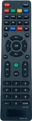 NixGlobal DR139 VRA59-CB01 Remote Compatible with NOBLE / SKOCTCH 4K SMART LED LCD TV Remote Controller(Black)