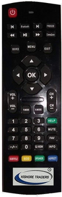 Kishore Traders COMPATIBLE REMOTE CONTROL FOR SMART LED WITH BLUETOOTH FUNCTION MICROMAX, ICONIC, MITASHI, NOBLE SKIODO, CROWN LED Remote Controller(Black)