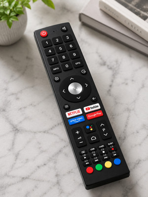 CONTROLER BPL SMART LED TV, BPL ANDROID LED TV REMOTE, ANDROID BPL SMART LED TV REMOTE ANDROID BPL SMART LED TV'S Remote Controller(Black)