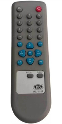 Nij RC-0115F TV Compatible For CRT TV Remote Control BPL Remote Controller(Grey)