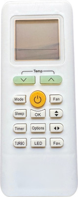 MechFox AC Remote Control Compatible Split/Window Air Conditioner | Model No. AC-205A | Midea Turbo Remote Controller(White)
