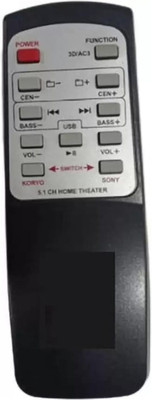 Kritex Remote . Compatible for KORYO Sony soundbar/Home Theatre Bluetooth Remote Controller(Black)