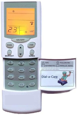 BhalTech VE-68 AC Remote with Backlight & Timer (Exactly Same to Same Function to Function Remote Will Only Work) For HITACHI AC Remote Controller(Gray)