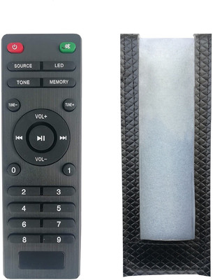 LipiWorld IT-5.1 XH 6050 SUF Home Theater Remote ( Remote with Cover) Compatible For  INTEX Remote Controller(Black)
