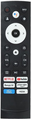 RESORB LED 672 Voice  Compatible Voice Remote for Hisense Smart LED TV Remote Model Remote Controller(Black)
