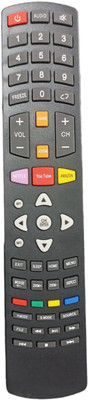 Kritex Compatible with WORLDTECH Smart LED TV Remote Remote Controller(Black)