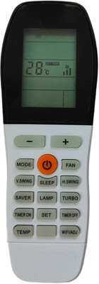 Cezo AC remote Compatible for  AC (Please Match Your Old Remote) Voltas Remote Controller(White)