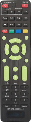 LipiWorld STB-3650/3640 Set Top Box Remote Compatible For  Hathway Remote Controller(Black)