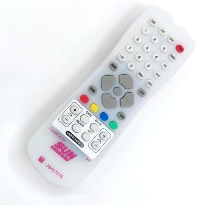 ERHIndia Compatible and Suitable for Sun tv Plus Remote Direct Set top Box Original SUN Direct Remote Remote Controller(White)