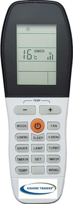 Kishore Traders Compatible Remote Control For Voltas Split Ac Voltas Ac Remote Controller(White)
