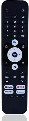 Tech Vibes Haier HTR-U31 with Bluetooth Voice Command Remote Control HTR-U31 with Google Voice Function HAIER LED LCD TV Haier Remote Controller(Black)