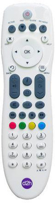 EmmEmm New Model D2h Compatible Remote Control (Non RF) for Videocon d2h Set Top Box Videocon D2h Remote Controller(White)