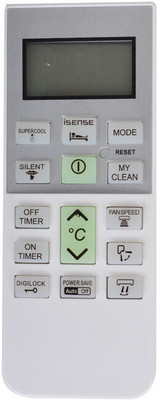 RESORB RE 168, Remote compatible for AC/Split AC/Window AC Compatible Remote Control for Bluestar, AUX, LLOYD, ELECTROLUX AC RE-125 Remote Controller(White)