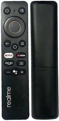 ARAIZE ENTERPRISES Realme Compatible Remote with Netflix, Prime Video and YouTube Hot Keys Infrared Remote Control for Smart 4K Android LED OLED QLED TV REALME TV, REALME SMART REMOTE Remote Controller(Black)